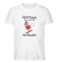 Lade das Bild in den Galerie-Viewer, Achtung Pistensau - Unisex Organic Shirt - White / S -