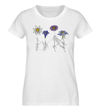 Lade das Bild in den Galerie-Viewer, Alpenblumen - Damen Premium Organic Shirt - White / XS -