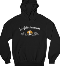Lade das Bild in den Galerie-Viewer, Gipfelstürmerin - Unisex Organic Hoodie - Drummer Hoodie