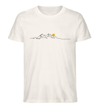 Lade das Bild in den Galerie-Viewer, Sonnenuntergang Lineart - Organic Shirt - Vintage White / S