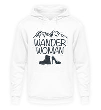 Lade das Bild in den Galerie-Viewer, Wanderwoman - Unisex Organic Hoodie - Arctic White / S -