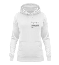 Lade das Bild in den Galerie-Viewer, Wörterbuch - Damen Hoodie - Arktikweiß / XS - Damen Hoodie