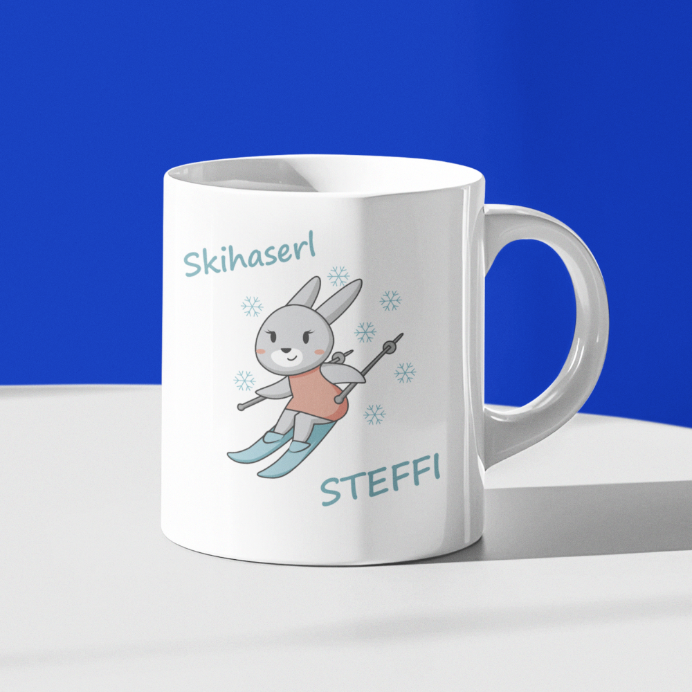 Skihaserl  - Personalisierbare Tasse