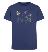 Lade das Bild in den Galerie-Viewer, Alpenblumen - Kinder Organic T-Shirt - French Navy / 12/14
