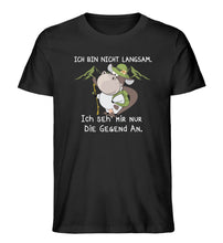 Lade das Bild in den Galerie-Viewer, Du kannst nicht verstehen, warum dich beim Wandern alles als langsam bezeichnen? Dabei geht es dir doch darum, die Natur zu bewundern! Mit diesem Shirt sind die Diskussionen endgültig vorüber!
