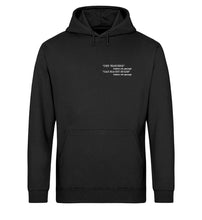 Lade das Bild in den Galerie-Viewer, Kommen dir diese Gedanken beim Wandern auch manchmal und zu fragst dich, warum du dir den Aufstieg antust? Dann zeige das mit deinem neuen Hoodie.
