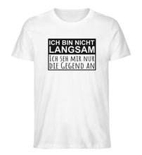 Lade das Bild in den Galerie-Viewer, Nicht langsam Banner - Unisex Organic Shirt - White / S -
