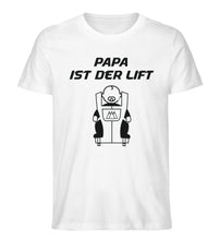 Lade das Bild in den Galerie-Viewer, Papa Lift - Herren Premium Organic Shirt - Weiß / XS -
