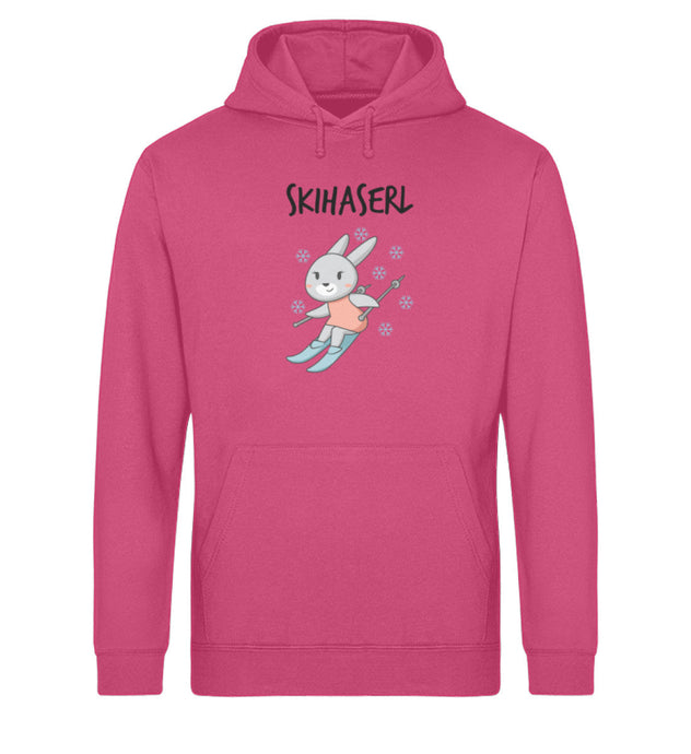 Skihaserl - Unisex Organic Hoodie - Raspberry / XS - Drummer