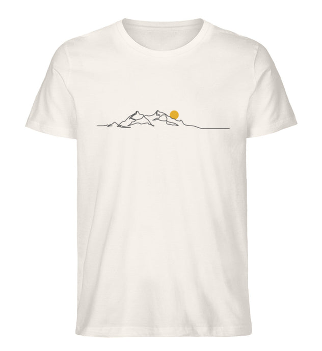 Sonnenuntergang Lineart - Organic Shirt - Vintage White / S